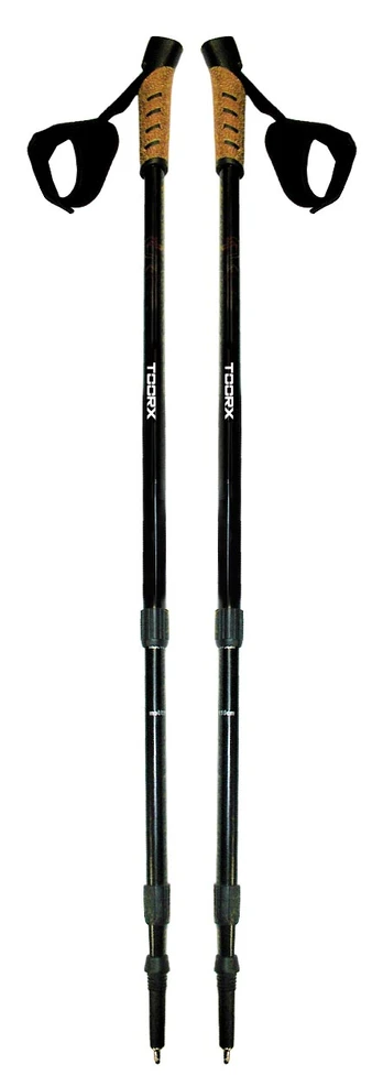 Šiaurietiško ėjimo lazdos TOORX Telescopic 65-135cm