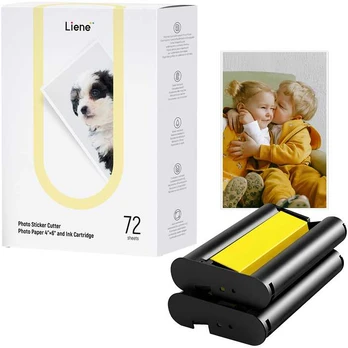 Liene PixCut 4x6 colių spausdintuvo popierius, 72 lapai