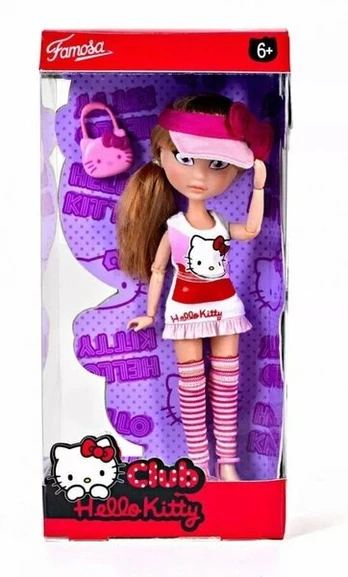 Lėlė Famosa Hello Kitty Club serijos, 19 cm
