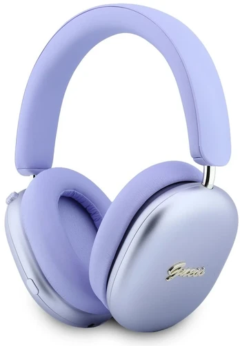 Ausinės Guess Metallic Script Logo ENC Belaidės Headphone Violetinė