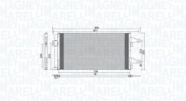 Kondensatorius, oro kondicionierius MAGNETI MARELLI 350203761000