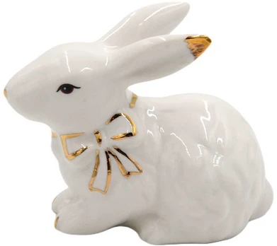 Porceliano statulėlė Kiškutis, 7 cm