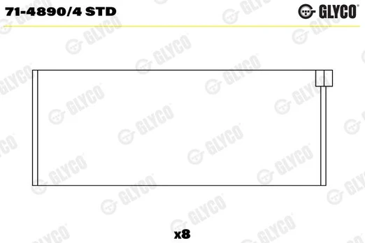 Guoliai dideliu galu GLYCO 71-4890/4 STD