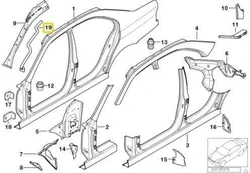 Bmw 5 E39 Ablaufrohr Links 1995 2003 Originalus 41118165633