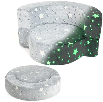 Sofa Promotion 2in1 Vaikiška Kėdė Pilka