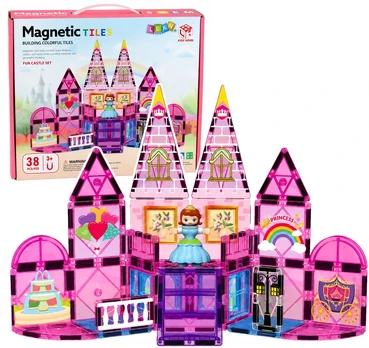 Magnetinis konstruktoriaus rinkinys "Princesės pilis", 38 el.