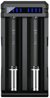 Ličio jonų akumuliatorių 18650 USB-C įkroviklis XTAR SC2