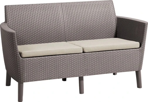 Lauko sofa Keter Salemo 2 Seater, smėlio ruda