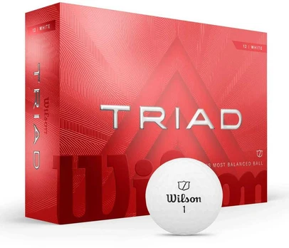 Wilson - 2025 Triad Golf Balls – Baltas - 12 pack