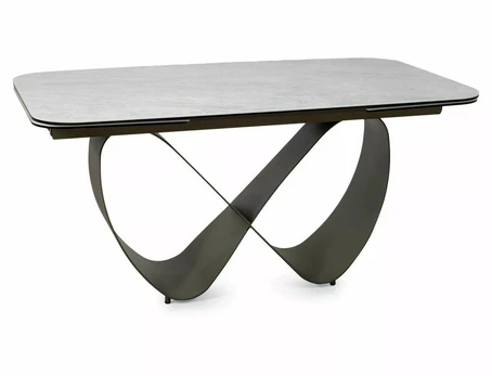 Valgomojo stalas Infinity Ceramic, juodas/smėlio splavos