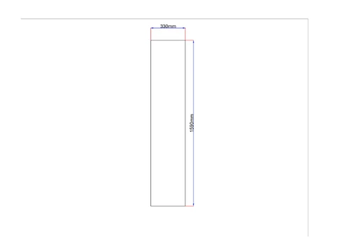 Dušo kabinos šoninis stiklas tiesus 330x1590 grey 3.99.