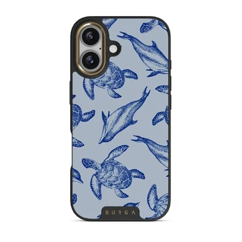 Aquatic Dance - iPhone 17 Case, Elite Dark (MagSafe) / Gold