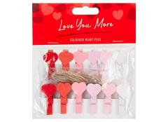 LOVE YOU MORE širdies formos segtukai, 737134 kaina