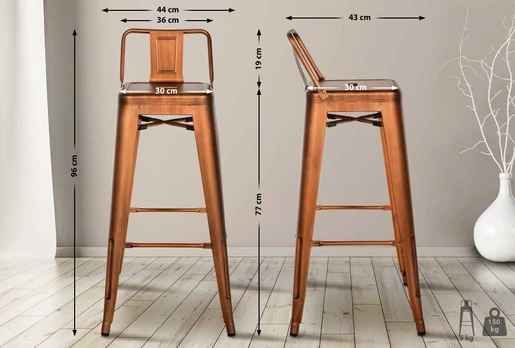 Mville 4 "Mason" baro kėdžių rinkinys