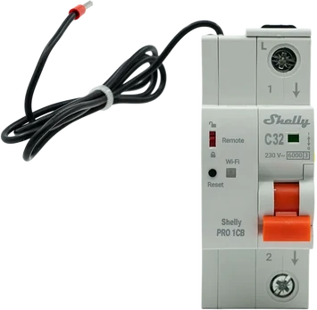 Shelly Pro 1CB C32A išmanusis MCB automatas su rele