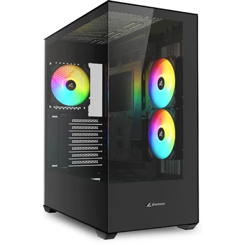 Sharkoon SK6 ARGB Tower ATX Sort