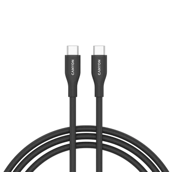 CANYON cable CC60SC10 C-C 60W 1m Silicon Black | CNS-CC60SC10B