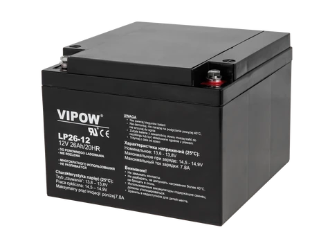 Akumulator żelowy VIPOW 12V 26Ah