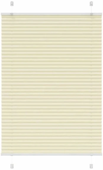 CREAM Plisuotas Blind Kreminis 85x150 cm Audinio plotis 84,4 cm