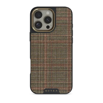 Favorite Coat - Plaid iPhone 16 Pro Max Case, Elite Dark (MagSafe) / Gold