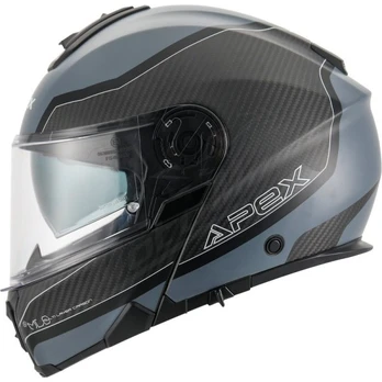 Atverčiamas Šalmas APEX MC500 Carbon Dolomites