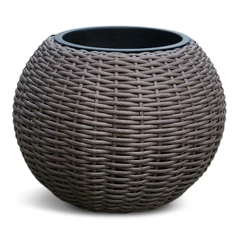 Vazonas Domoletti 53000011100, plastikinis, Ø 42 cm, rudas