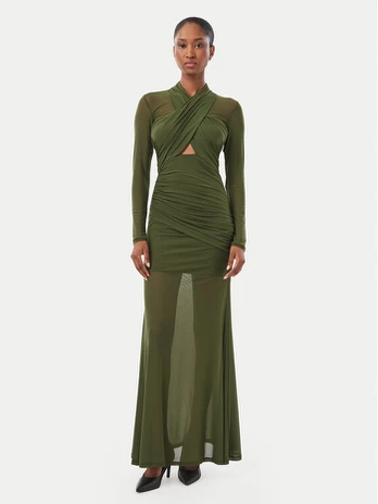 Bardot Vakarinė suknelė Veria 59987DB Chaki Regular Fit