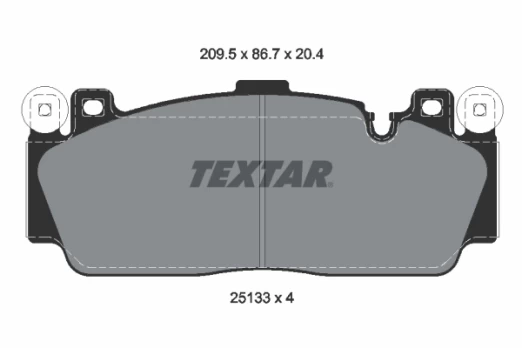 TEXTAR 2513301 Brake pad set