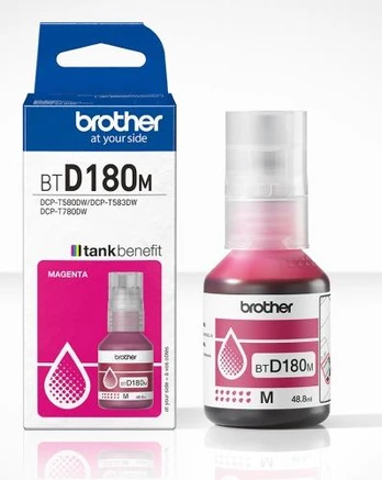 Brother BTD180M Ink Refill Bottle, Magenta