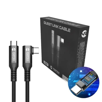 "VortexVR" kabelis 5 m 10 GBPS PD100W (Fast charging) USB-C į META QUEST LINK / OCULUS LINK