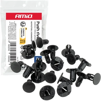 Rinkinys nitów plastikowych 10vnt. amio-05026