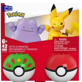 MEGA - Pokémon Poké Ball 2-Pack Building - Pikachu & Ditto (JCT43)