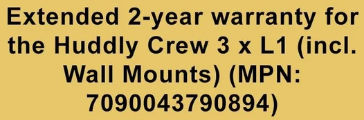 Ext. 2-yr warr. Huddly Crew 3 x L1 (incl. Wall Mounts)