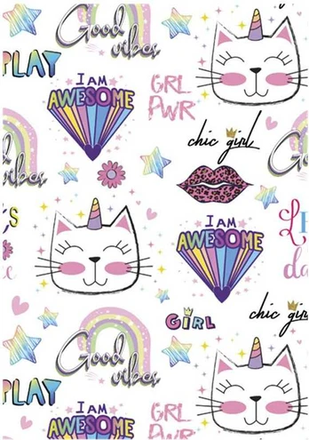 Segtuvas „Cat Chic Girl“ A/4 elastinė juostelė
