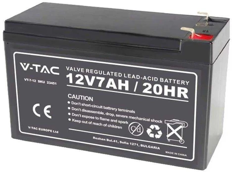 V-TAC 12V 7Ah gelio akumuliatorius VT-7-12