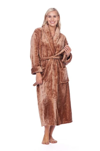 Chalatas moterims Elite Bamboo, rudas