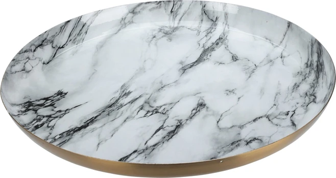 Padėklas Marble A04610340, balta/pilka
