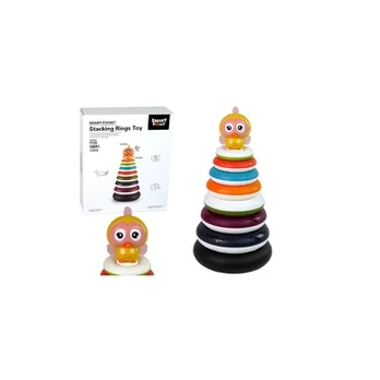 Lean Toys Edukacinė piramidė su lankais Duckie Wheel