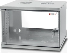 TECHLY Wall Rack Cabinet 19inch 9U prof. 450 Pilkas Assembled kaina