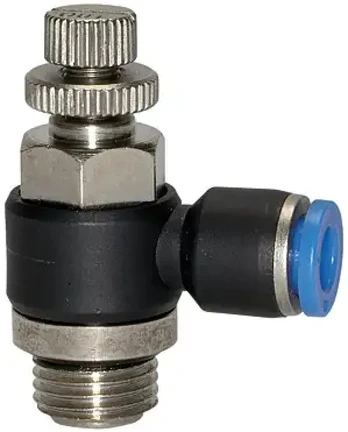 Pneumat System droselinis atbulinis vožtuvas 3/8 colio žarna 10 mm cilindrui