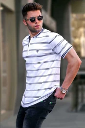 Balti vyriški marškinėliai Anomi kaina