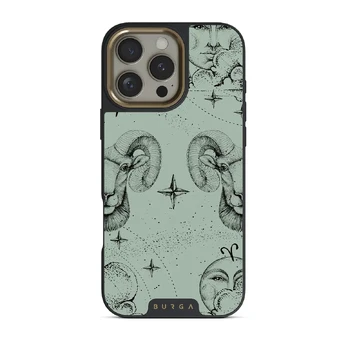 Aries - iPhone 16 Pro Max Case, Elite Dark (MagSafe) / Gold / Turquoise