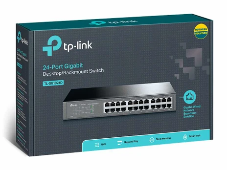 Komutatorius TP-LINK TL-SG1024D, 24 prievadai