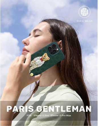 ZUCK BEAR case PARIS GENTLEMAN for IPHONE 16 bow tie