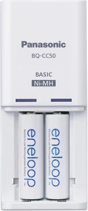 Panasonic eneloop battery charger BQ-CC50 + 2x1900 kaina