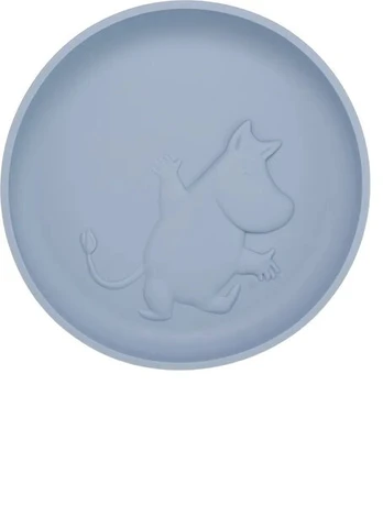 Silikoninė lėkštė Moomin, sky blue, 4+ mėn