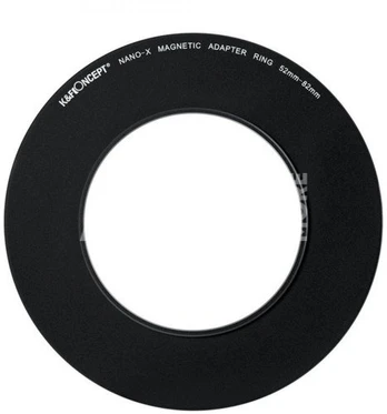 K&F Concept K&F 52-82mm Magnetic Filter Adapter Ring, Matte Black, Frame Thickness 2.16mm