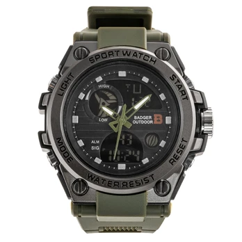 Badger Outdoor Grid laikrodis - Army Green/Black