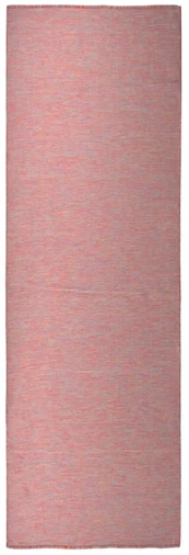 Lauko kilimėlis, raudonos spalvos, 80x250cm, plokščio pynimo