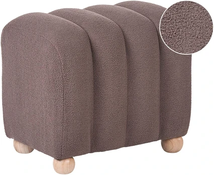Beliani Pufas IDYLLWILD Boucle rudas